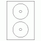 560 - Label Size 117.5mm CD/DVD - 2 labels per sheet